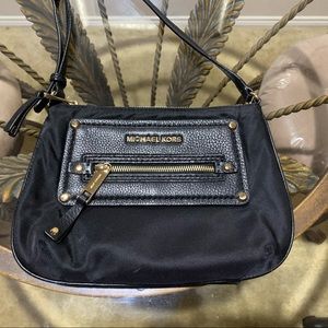 Black Michael Kors Nylon Crossbody